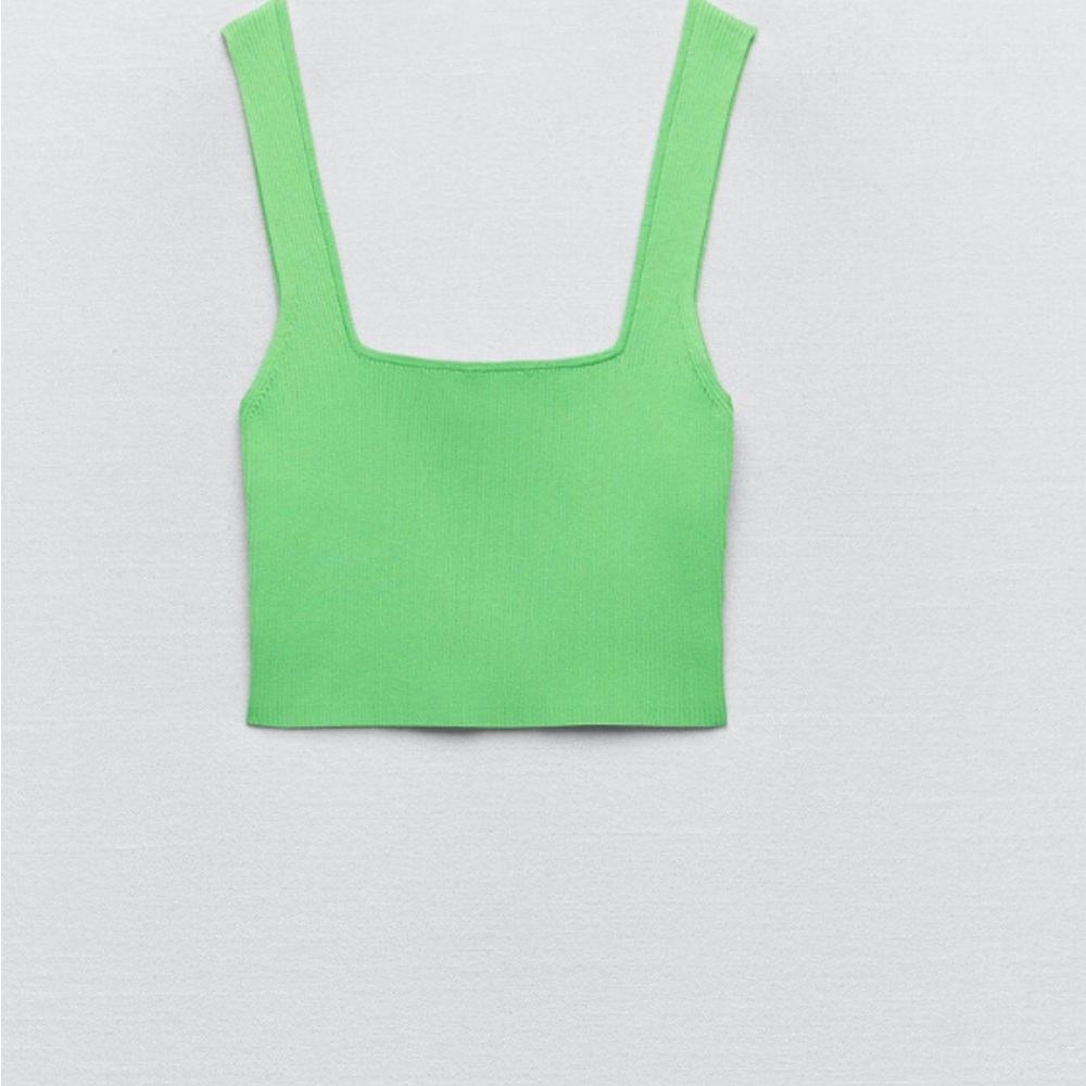Zara Ribbed Tank Top-M - Picture 5 of 6